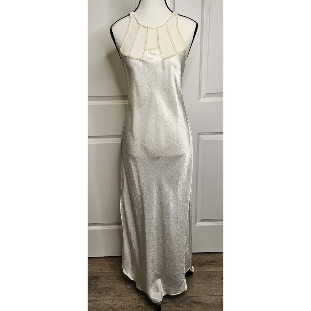 Vintage Victorias Secret Chemise Nightgown Slip Dress Strappy Low Back Small
